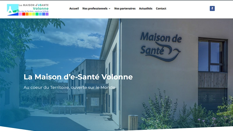 Création de site internet de la Maison de Santé de Volonne - Une création AES Communication, agence web à Manosque Création de site internet de la Maison de Santé de Volonne - Une création AES Communication, agence web à Manosque