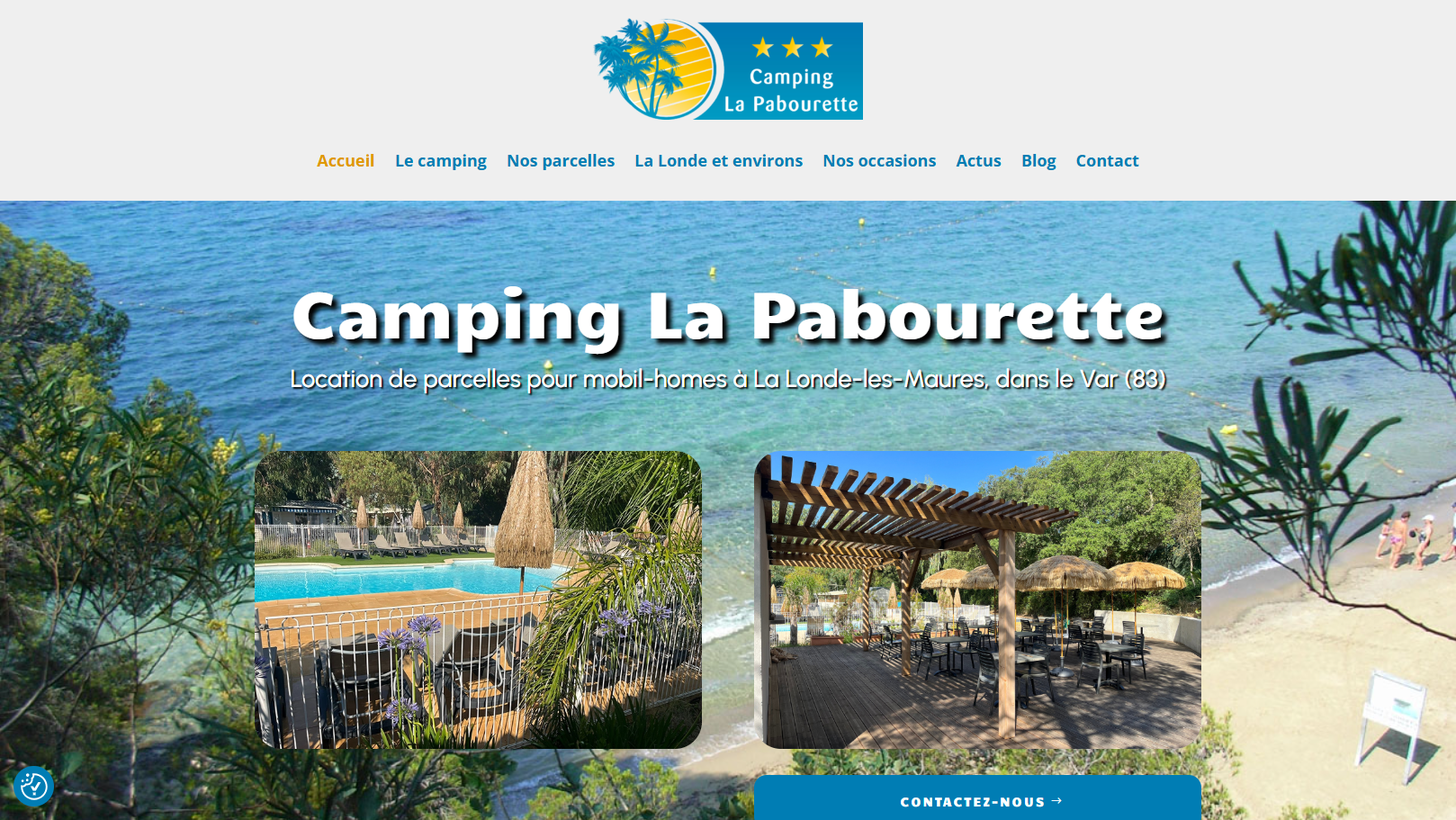 Refonte du site internet du Camping La Pabourette à La Londe les Maures - AES Communication, agence web à Manosque Refonte du site internet du Camping La Pabourette à La Londe les Maures - AES Communication, agence web à Manosque