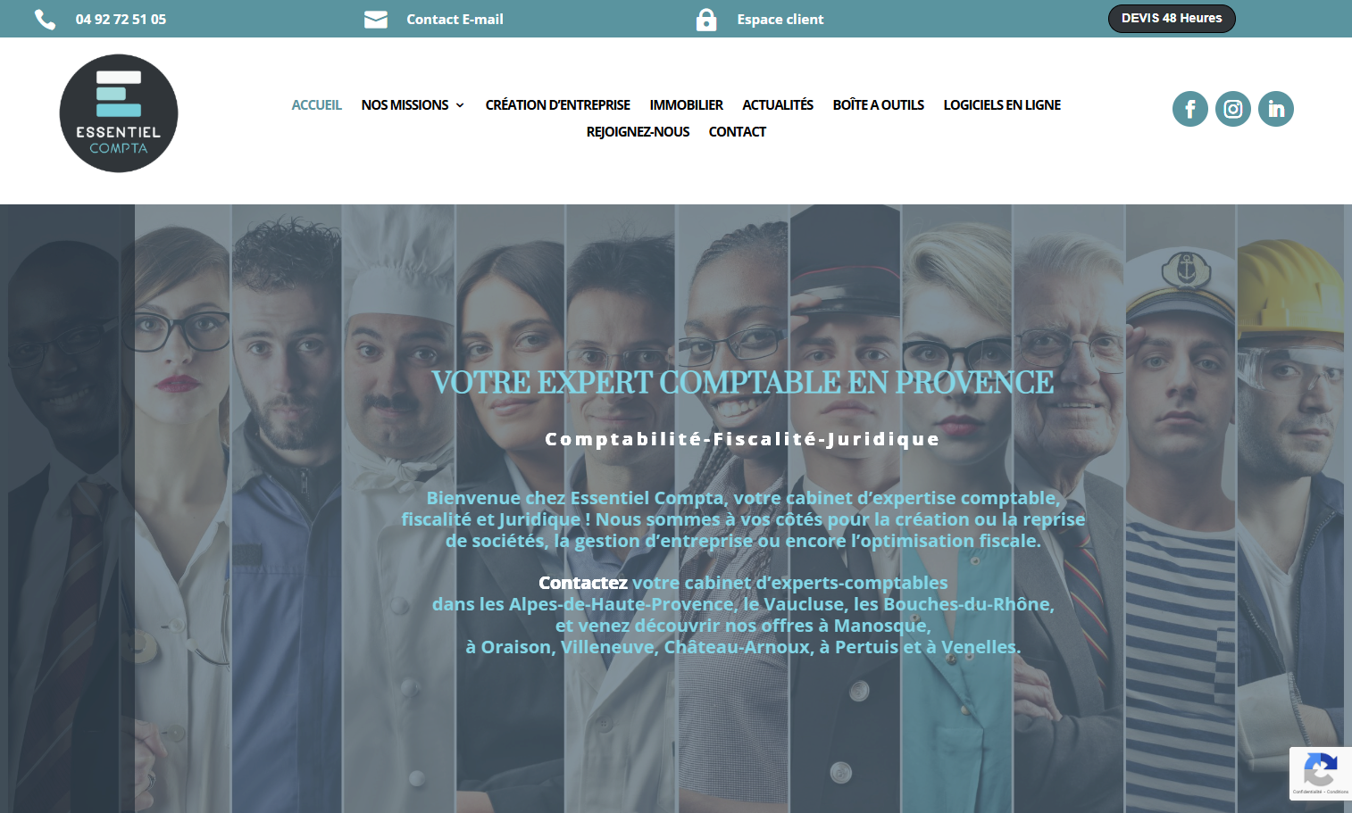 Refonte site internet d'Essentiel Compta - Une création AES Communication Refonte site internet d'Essentiel Compta - Une création AES Communication